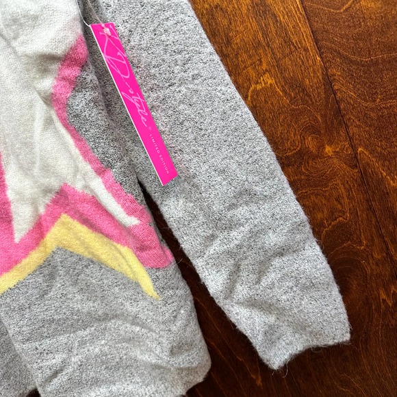 RD Style Women's Star Printed Pullover Scoop Neck Sweater Top S/P/P - Picture 2 of 6